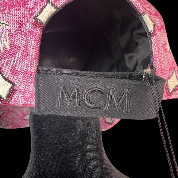 MCM NWT Pink & White Adjustable Cap Hat (A286) - Picture 3 of 8
